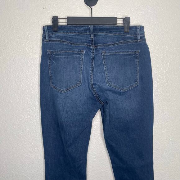 Ann Taylor LOFT Womens Jeans Size 29 Denim Blue Curvy Skinny Dark Wash Casual - Picture 11 of 15